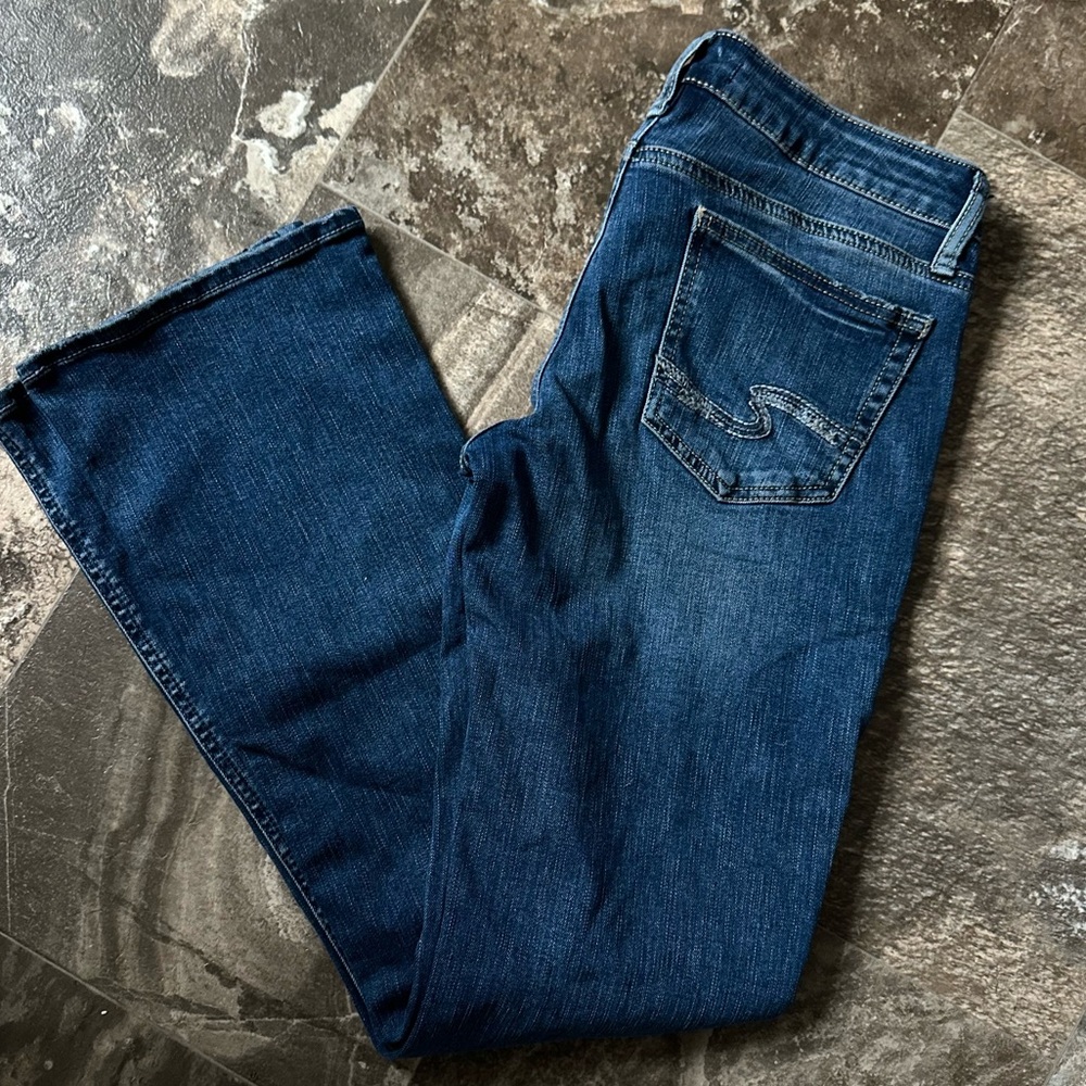 Silver Blue Denim Jeans
